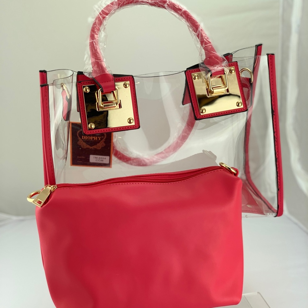 Transparent Clear Tote Bag With Handle - Picture 2 of 7